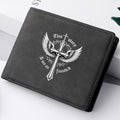 Billetera para Hombre con Monedero de Cierre: Piel Sintética (PU), Estilo Retro con Estampado y Múltiples Compartimentos para Tarjetas y Billetes.