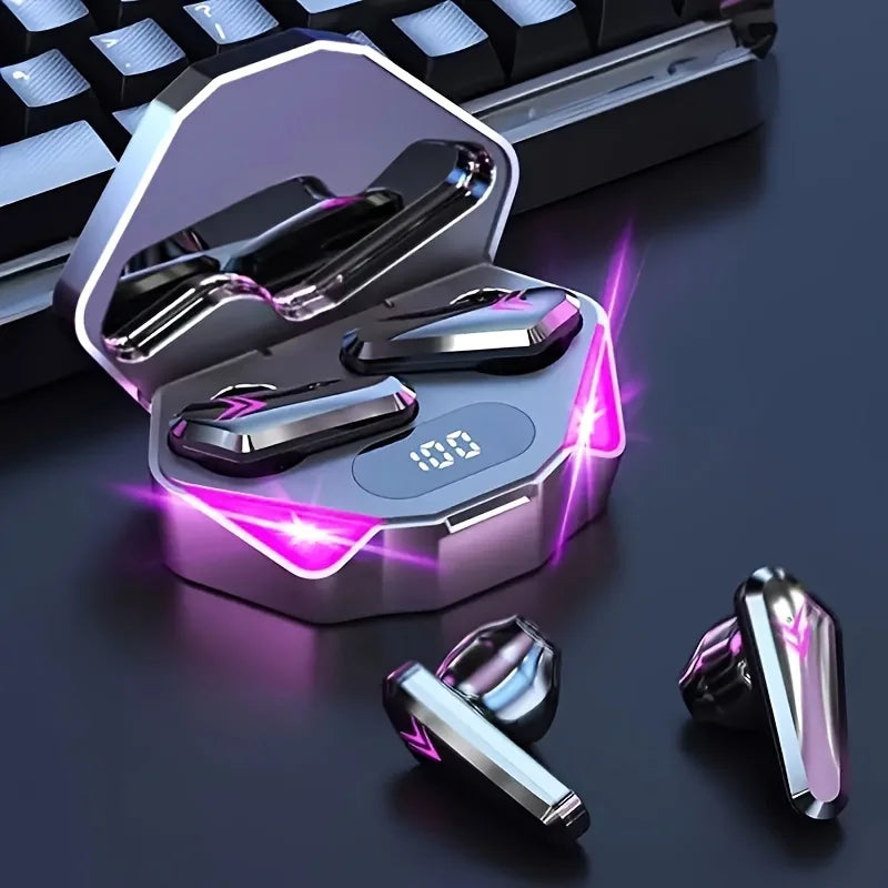Audífonos inalámbricos con cancelación de ruido, Audifonos gamer con micrófono, X15 TWS Wireless Bluetooth Luz LED