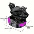 Audífonos inalámbricos con cancelación de ruido, Audifonos gamer con micrófono, X15 TWS Wireless Bluetooth Luz LED